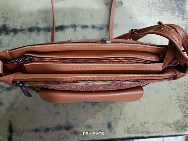 PBH P0175 8*8*4 LADIES SLING BAGS - Cocoa Bean, 8*8*4