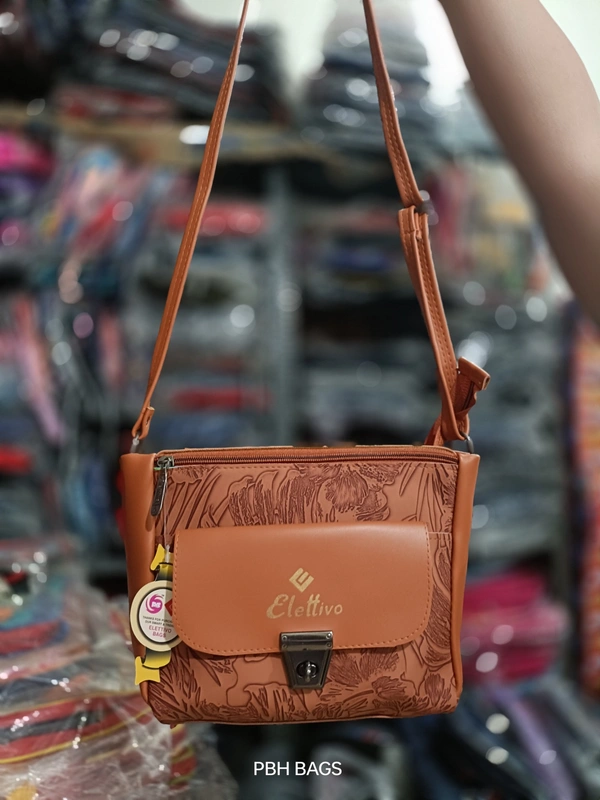 PBH P0175 8*8*4 LADIES SLING BAGS - Cocoa Bean, 8*8*4