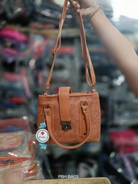PBH P0175 8*8*4 LADIES SLING BAGS - 8*8*4, Woody Brown