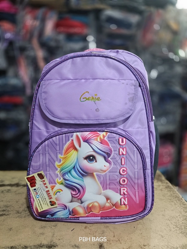 PBH P0189 16*14*6 Soft Lower Padded School Backpack - 16*14*6, Lavender Magenta