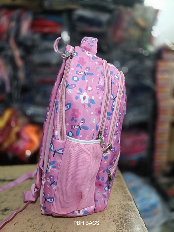 PBH P0190 18*16*6 Print Lower Padded Backpack - 18*16*6, Wisteria