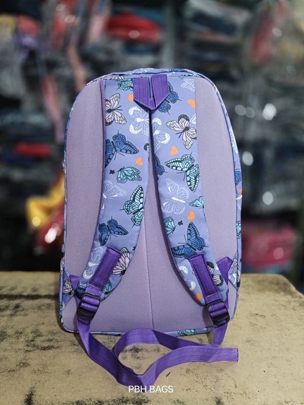 PBH P0190 18*16*6 Print Lower Padded Backpack - 18*16*6, Purple Mountain