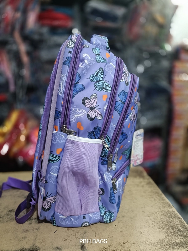 PBH P0190 18*16*6 Print Lower Padded Backpack - 18*16*6, Purple Mountain