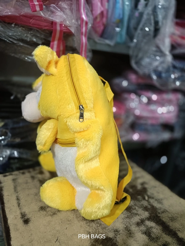 PBH P0191 14*12*4 TEDDY BACKPACKS - 14*12*4, Yellow