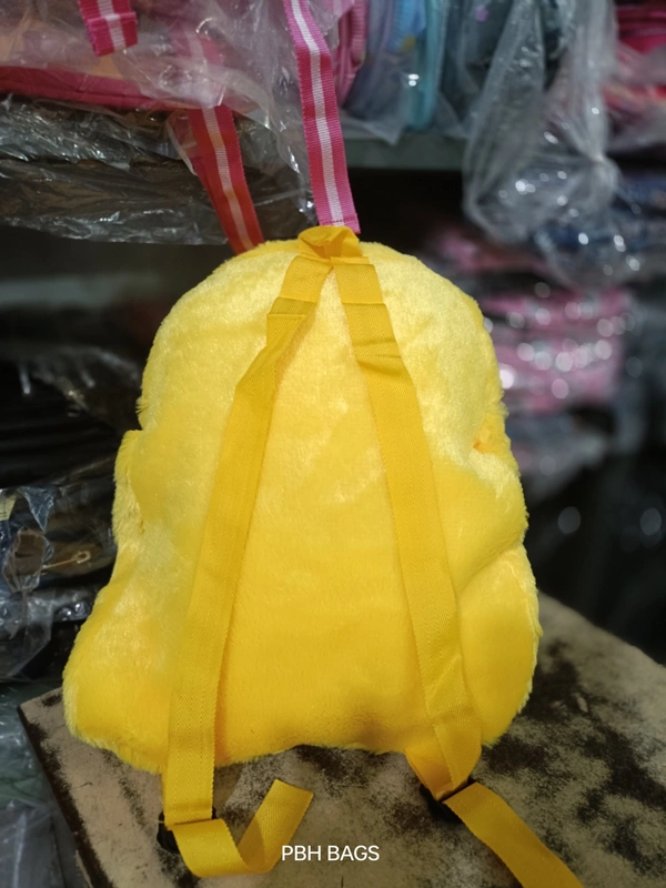 PBH P0191 14*12*4 TEDDY BACKPACKS - 14*12*4, Yellow