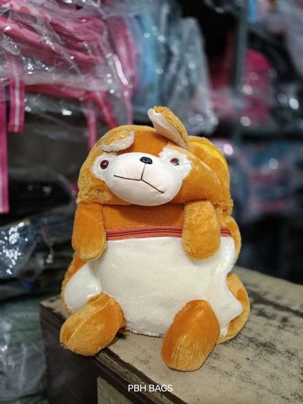 PBH P0191 14*12*4 TEDDY BACKPACKS - 14*12*4, Straw
