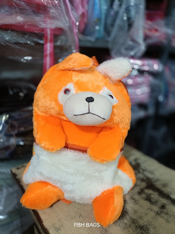 PBH P0191 14*12*4 TEDDY BACKPACKS - 14*12*4, Web Orange