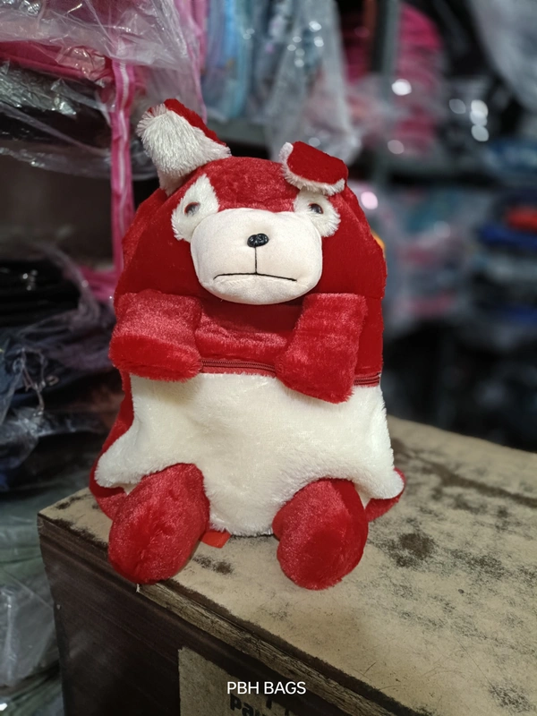 PBH P0191 14*12*4 TEDDY BACKPACKS - 14*12*4, Milano Red