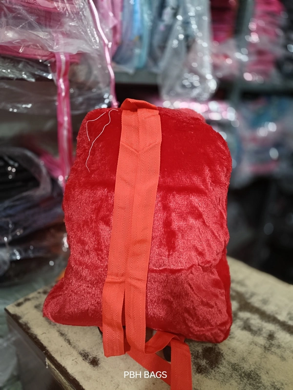 PBH P0191 14*12*4 TEDDY BACKPACKS - 14*12*4, Milano Red