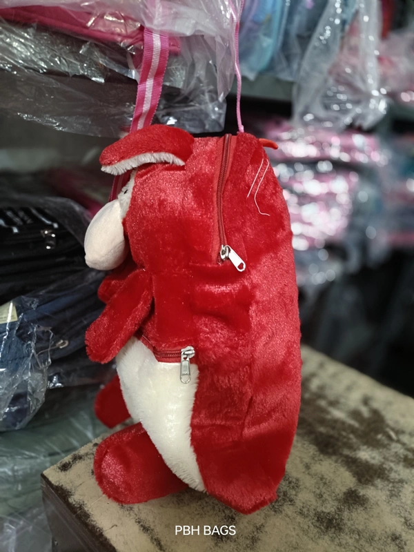 PBH P0191 14*12*4 TEDDY BACKPACKS - 14*12*4, Milano Red