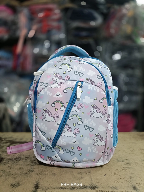 PBH P0191 16*14*6 Print Lower Padded Backpack - 16*14*6, Picton Blue