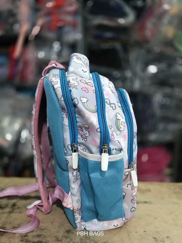 PBH P0191 16*14*6 Print Lower Padded Backpack - 16*14*6, Picton Blue