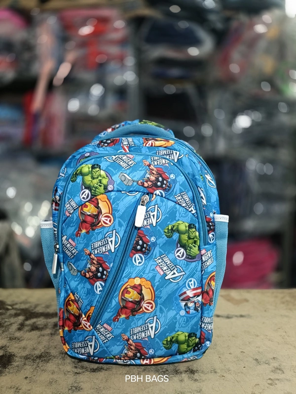 PBH P0191 16*14*6 Print Lower Padded Backpack - 16*14*6, Turquoise Blue