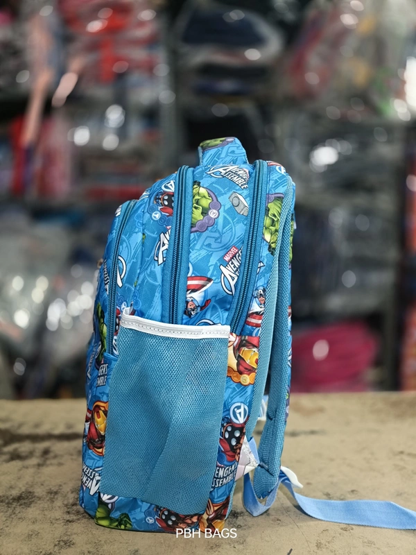 PBH P0191 16*14*6 Print Lower Padded Backpack - 16*14*6, Turquoise Blue