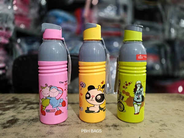 PBH 600ML PLASTIC WATER BOTTLE - 10*5, MIX
