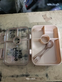 PBH 10-8-4 inches 1 LITERS TIFFIN BOX - 10*8*4, Heathered Gray