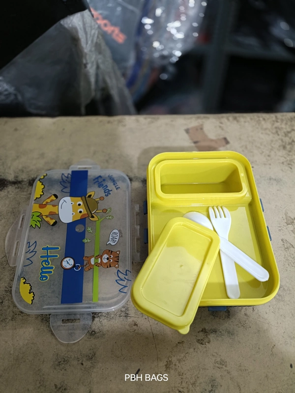 PBH 10-8-4 inches 1 LITERS TIFFIN BOX - 10*8*4, Straw