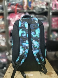 PBH P0163 18*14*6 Print Raincover Backpack - 18*14*6, Steel Blue