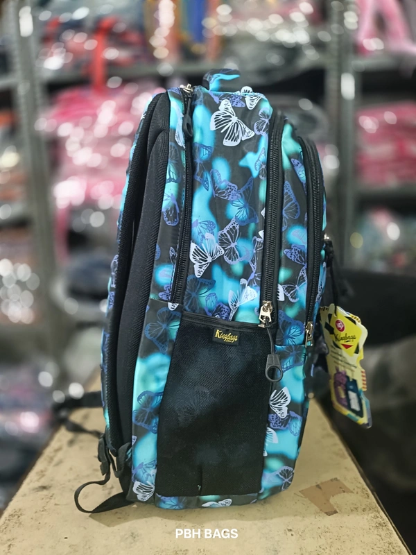 PBH P0163 18*14*6 Print Raincover Backpack - 18*14*6, Steel Blue