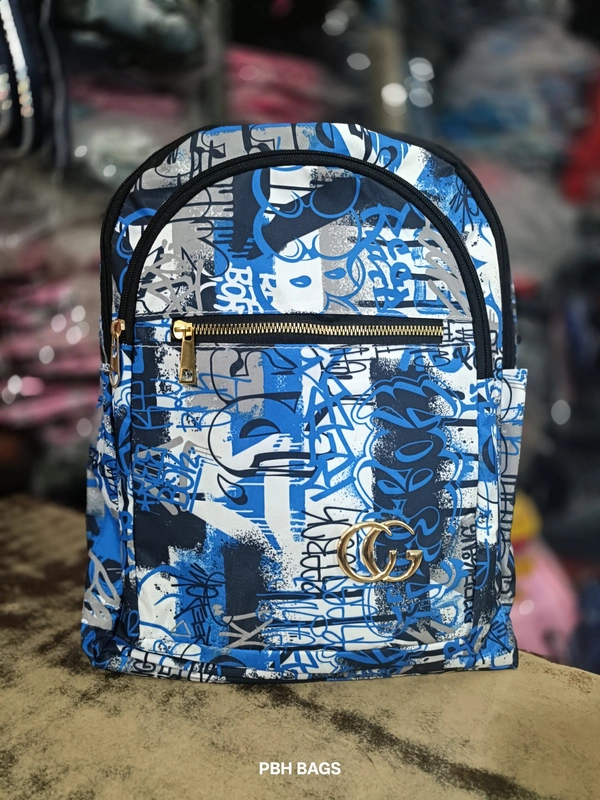 PBH P0195 14*12*5 Print Ladies Backpack - 14*12*5, Kashmir Blue
