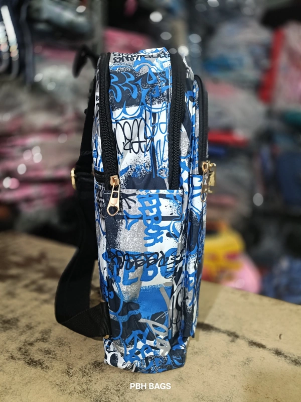 PBH P0195 14*12*5 Print Ladies Backpack - 14*12*5, Kashmir Blue
