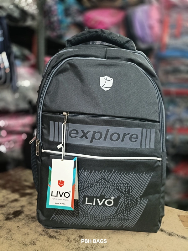 LIVO PBH P0112 18*14*8 LIVO Premium Multipurpose Backpack - Celeste, 18*14*8