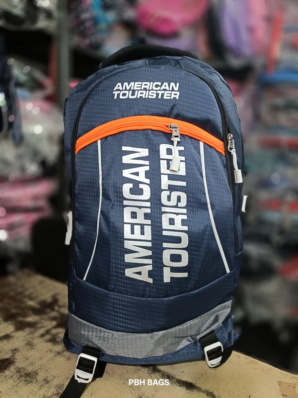 AMERICAN TOURISTER PBH P062 22*14*10 Multiple Zips 25 liters Padded Travel Backpack - 22*14*10, Gulf Blue