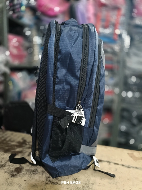 PBH P062 22*14*10 Multiple Zips 25 liters Padded Travel Backpack - 22*14*10, Black Rock