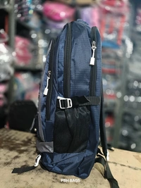 PBH P062 22*14*10 Multiple Zips 25 liters Padded Travel Backpack - 22*14*10, Black Rock