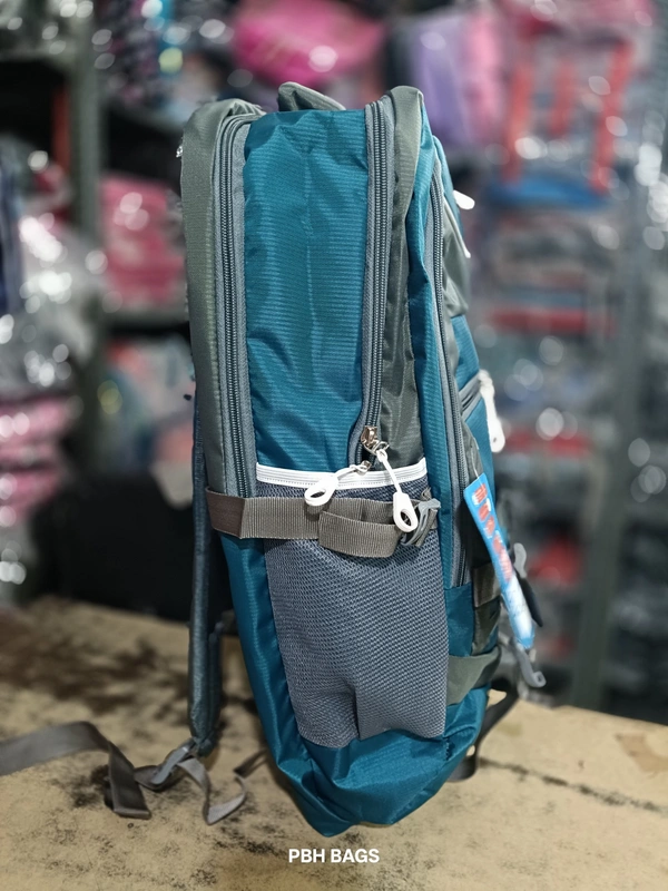 PBH P062 22*14*10 Multiple Zips 25 liters Padded Travel Backpack - 22*14*10, Watercourse