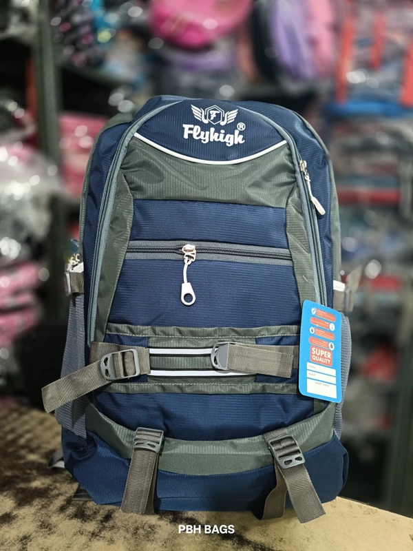 PBH P062 22*14*10 Multiple Zips 25 liters Padded Travel Backpack - 22*14*10, Stratos