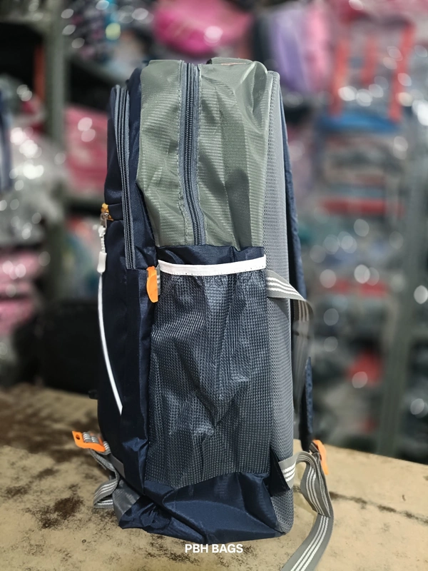 PBH P062 22*14*10 Multiple Zips 25 liters Padded Travel Backpack - 22*14*10, Deep Blue