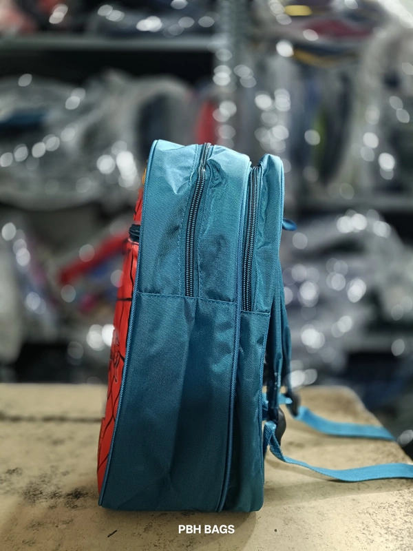 PBH P011 Kids Backpack Nursery/Toddler School Bag | Small Dual-Zip Bag Featuring Ryder & Pups - Venice Blue, 14*12*5