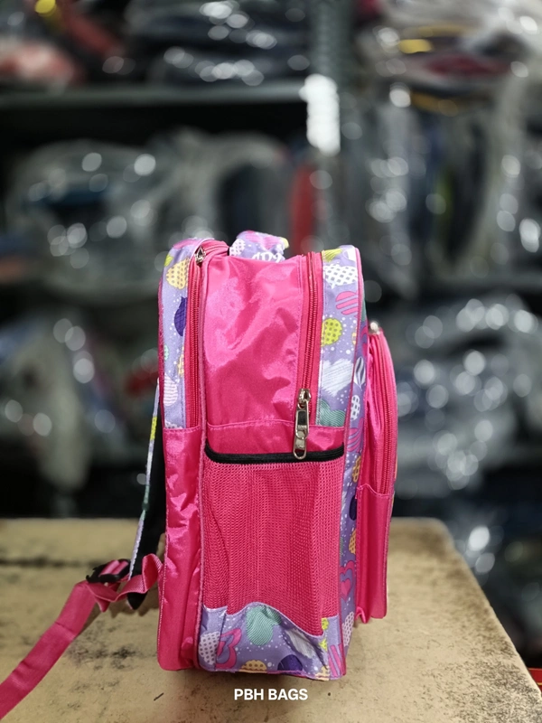 PBH P018 14*12*6 Kids' Backpack - Red Violet, 14*12*6