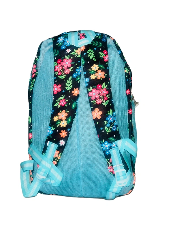 PBH P072 Print 18*14*7 15 liters BACK Mash Laptop Pocket Padded Backpack - 18*14*7, Black