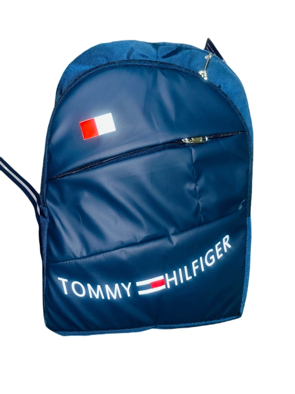 Tommy Hilfigher PBH P073 18*14*7 15 liters BACK Mash Laptop Pocket And Rain Cover Padded Backpack - 18*14*7, Ultramarine