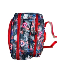 PBH P075 SCHOOL PRINTED BACKPACK - 16*12*6, Black