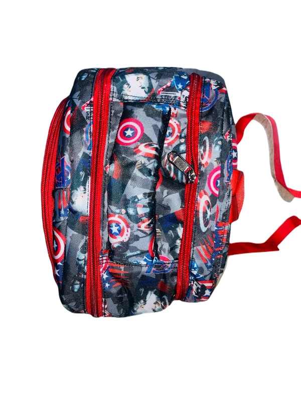 PBH P075 SCHOOL PRINTED BACKPACK - 16*12*6, Black