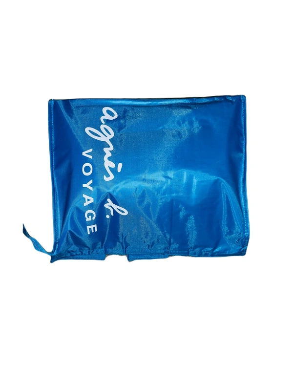 PBH P083 PLAIN POLYSTER SHOPPING BAGS - 14*14*6, Bright Turquoise