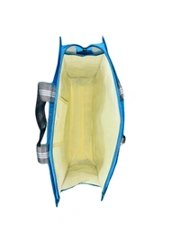 PBH P083 PLAIN POLYSTER SHOPPING BAGS - 14*14*6, Bright Turquoise