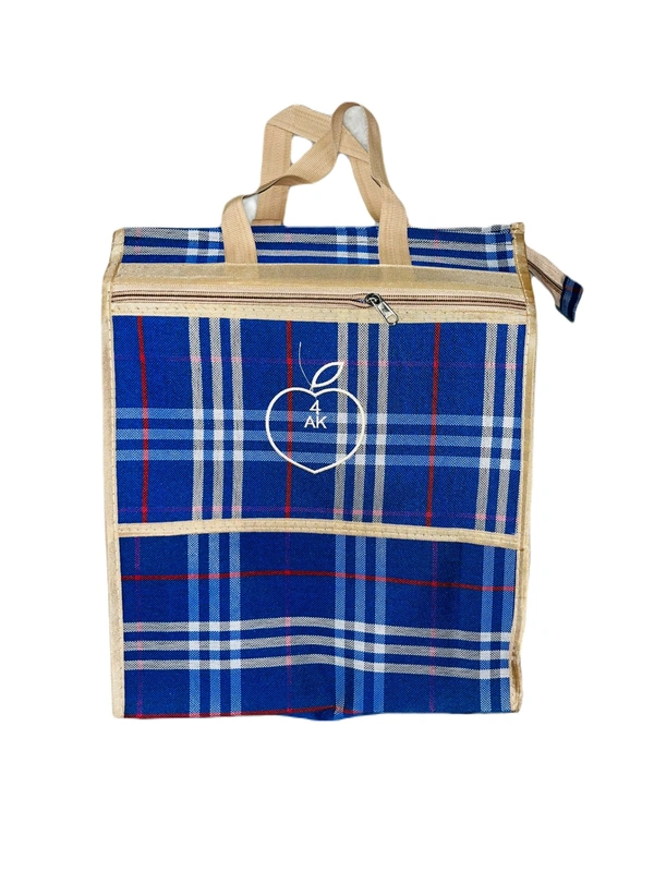 PBH p079 Matty Rubber Shopping Bags - 14*10*3, Blue