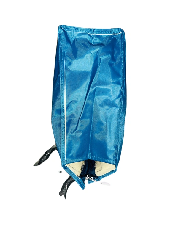 PBH P083 PLAIN POLYSTER SHOPPING BAGS - 18*16*6, Bright Turquoise