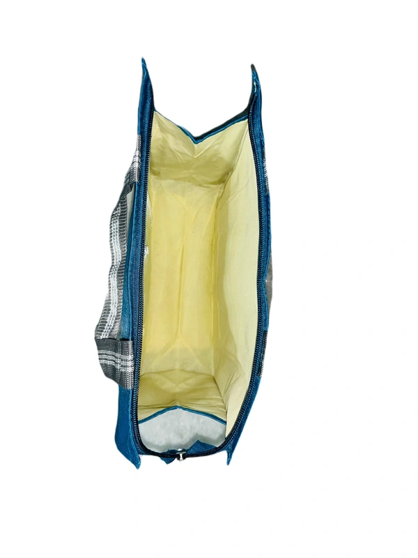 PBH P083 PLAIN POLYSTER SHOPPING BAGS - 18*16*6, Bright Turquoise