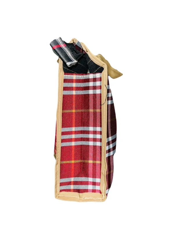 PBH p079 Matty Rubber Shopping Bags - 9*7*2, Red
