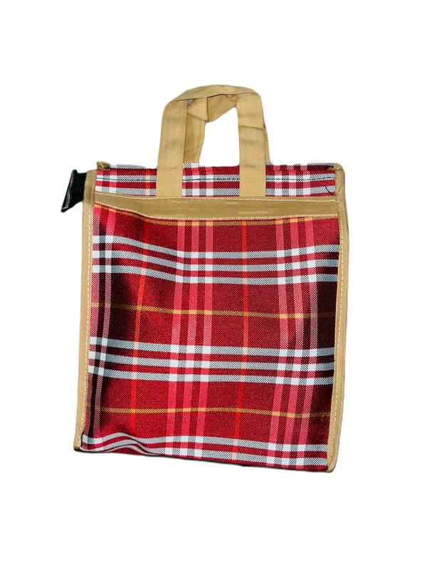 PBH p079 Matty Rubber Shopping Bags - 9*7*2, Red