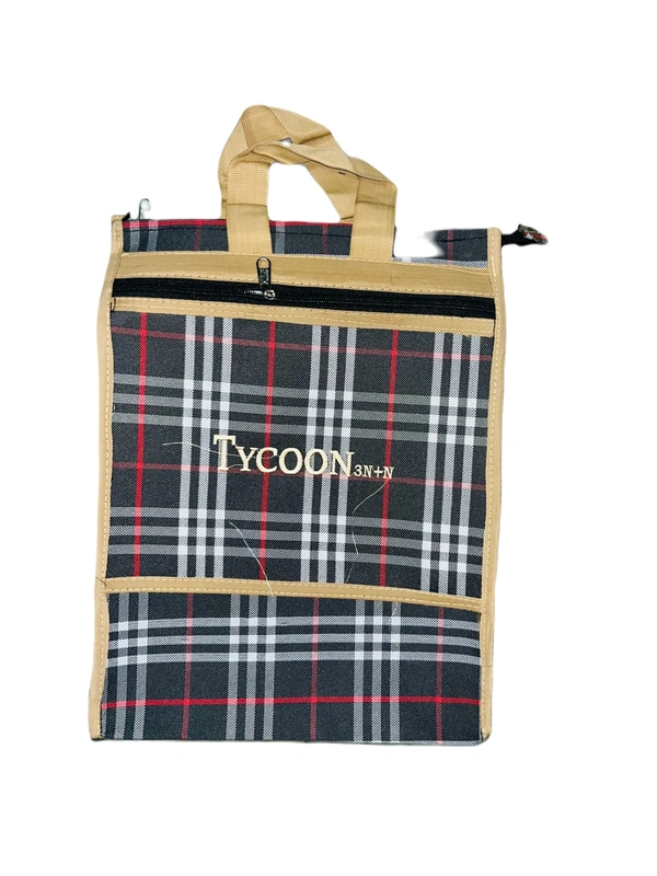 PBH p079 Matty Rubber Shopping Bags - 12*10*2 Inches, Dove Gray