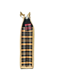 PBH p079 Matty Rubber Shopping Bags - 12*10*2 Inches, Gold