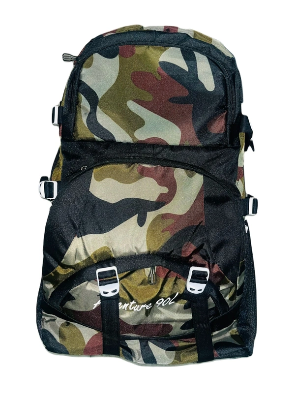 PBH P070 Polyster Fabric 24*16*10 Backpack Suitable For Travel And Tracking - 22*14*10, BLACK AND GREEN
