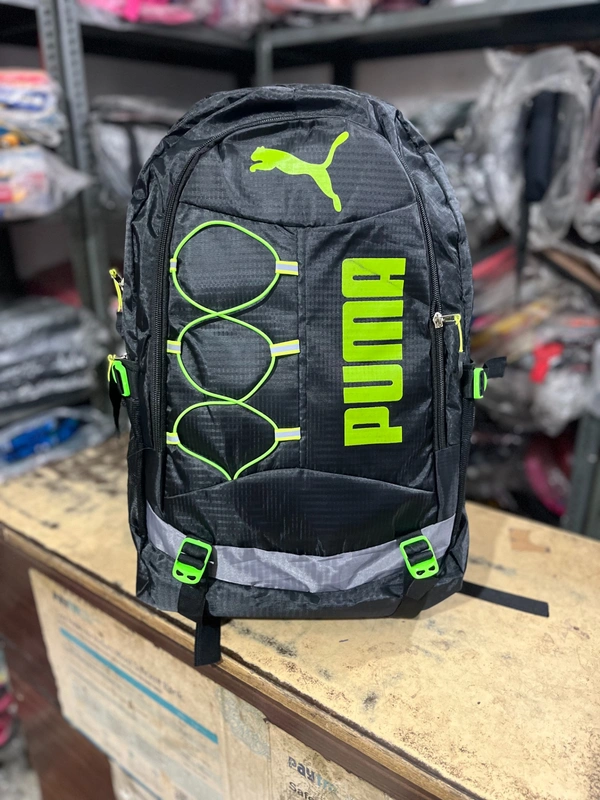 PUMA PBH P062 22*14*10 Multiple Zips 25 liters PUMA Padded Travel Backpack - Black, 22*16*8