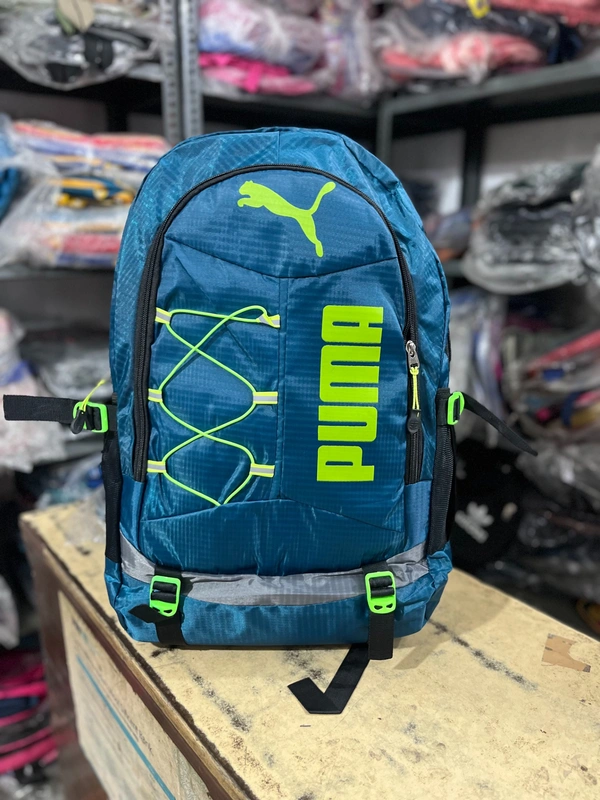 PUMA PBH P062 22*14*10 Multiple Zips 25 liters PUMA Padded Travel Backpack - Boston Blue, 22*16*8